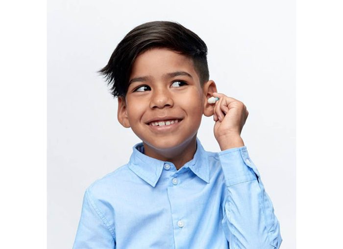 Alpine Pluggies Kids - Öronproppar för barn, 2 filter, vita, 1 par