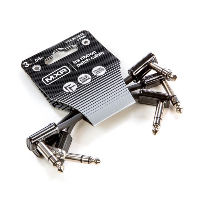 Mxr DCISTR03R Ribbon TRS Patch Cable 8cm 3-pk