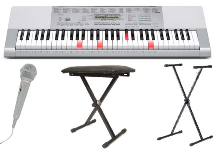 Casio TOTALPAKET LK-280+Mikrofon+Keyboardpall+Keyboardst