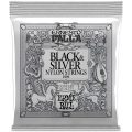 Ernie-Ball Eb-2406 Bs Nylon Str. Blk/Silv