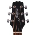 Morgan 104 Westerngitarr, Pickup, Cutaway, Svart