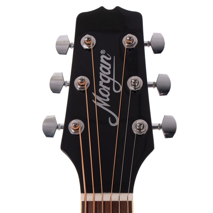 Morgan 104 Westerngitarr, Pickup, Cutaway, Svart