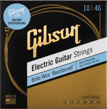 Gibson Brite Wire 'Reinforced' Electric Guitar Strings Light