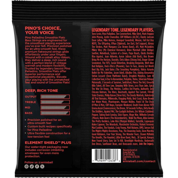 Ernie-Ball Eb-2749 Pino Palladino Smoothie Flats Signature