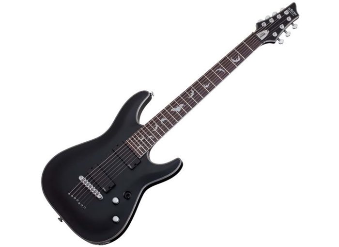 Schecter DAMIEN Platinum-7 Satin Black