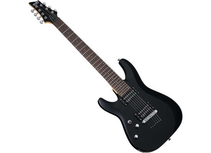 Schecter C-7 Deluxe Satin Black LEFT