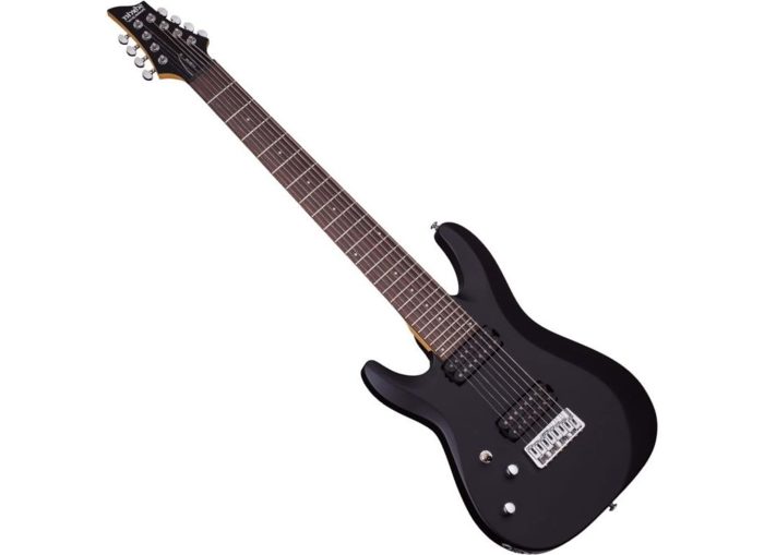 Schecter C-8 Deluxe Satin Black Left Hand