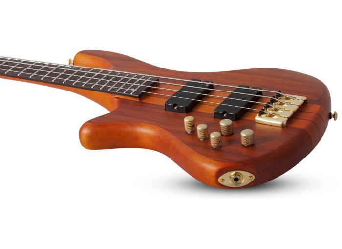 Schecter Stiletto Studio-4 Left Hand Honey Satin