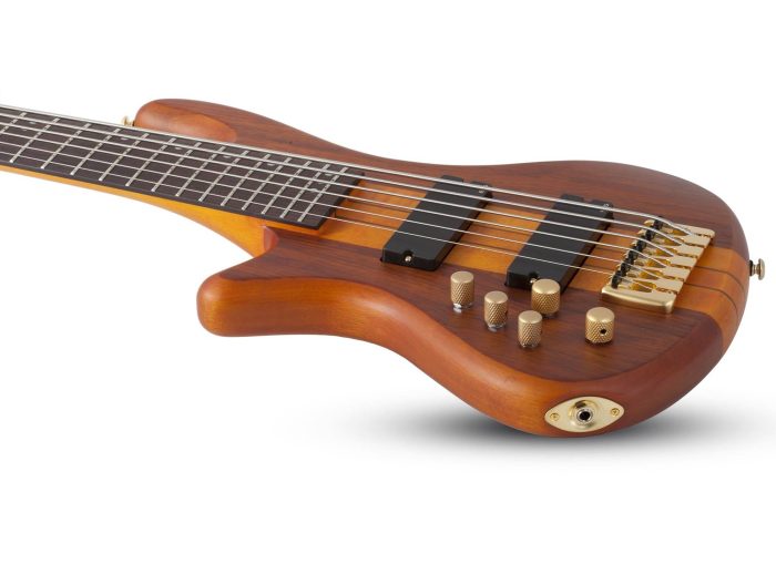 Schecter Stiletto Studio-6 Left Hand Honey Satin