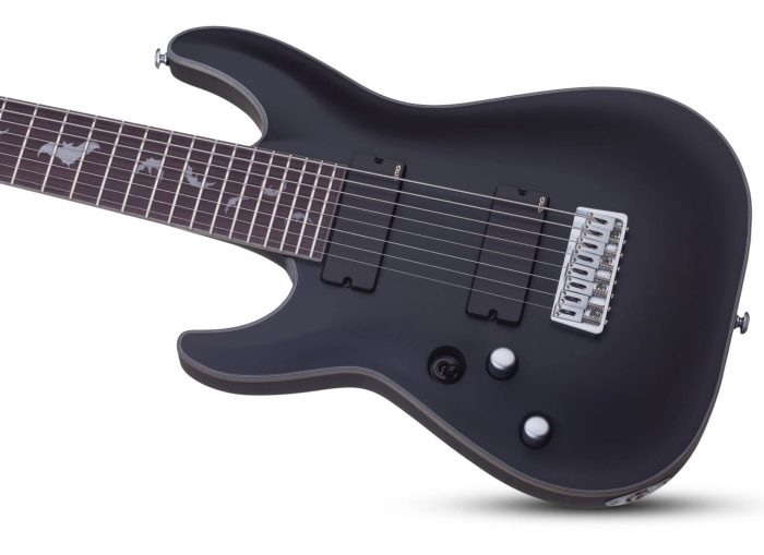 Schecter Damien Platinum 8 Satin Black Left