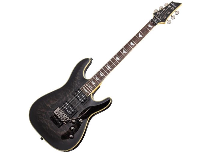 Schecter Omen Extreme Floyd Rose See-Thru Black