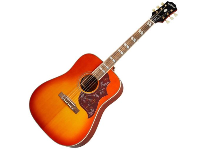 Epiphone Hummingbird All Solid Wood Aged Cherry Sunburst Gloss Inspired by Gibson