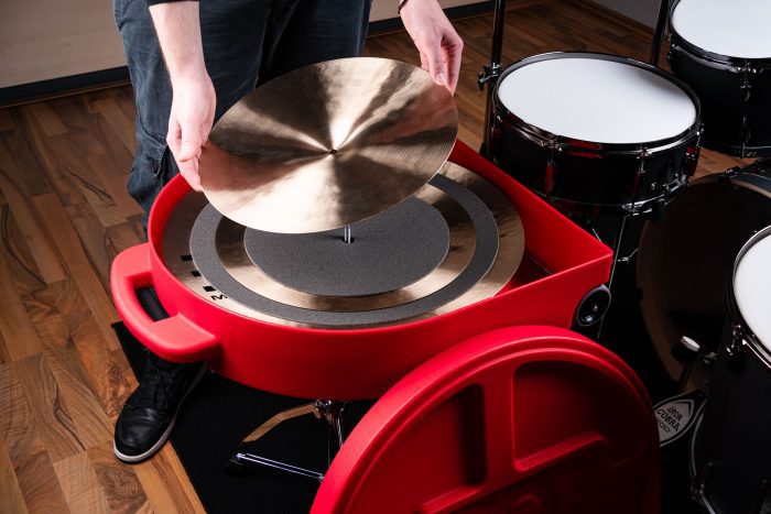 Meinl MCC22R-TR 22" Pro Cymbal Case Trolley, Red