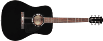 Fender CD-60 Dreadnought V3 DS, Walnut Fingerboard, Black