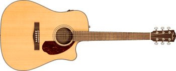 Fender CD-140SCE Dreadnought, Walnut Fingerboard, Natural w/case