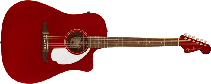 Fender Redondo Player, Walnut Fingerboard, White Pickguard, Candy Apple Red