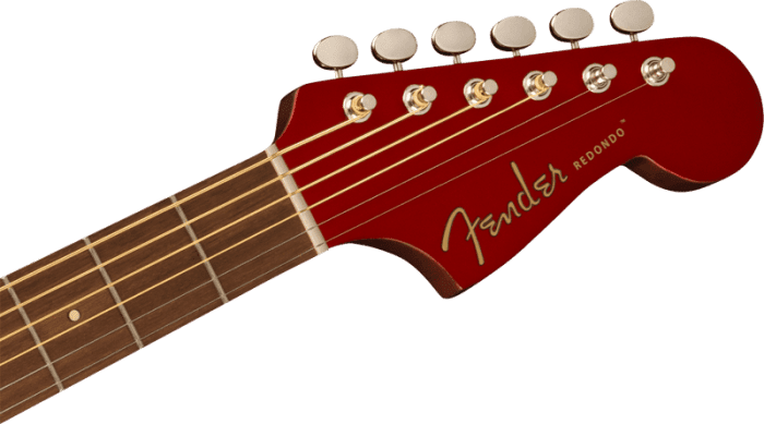 Fender Redondo Player, Walnut Fingerboard, White Pickguard, Candy Apple Red