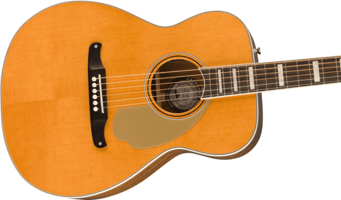 Fender Malibu Vintage, Ovangkol Fingerboard, Gold Pickguard, Aged Natural