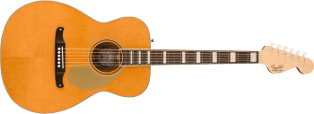 Fender Malibu Vintage, Ovangkol Fingerboard, Gold Pickguard, Aged Natural