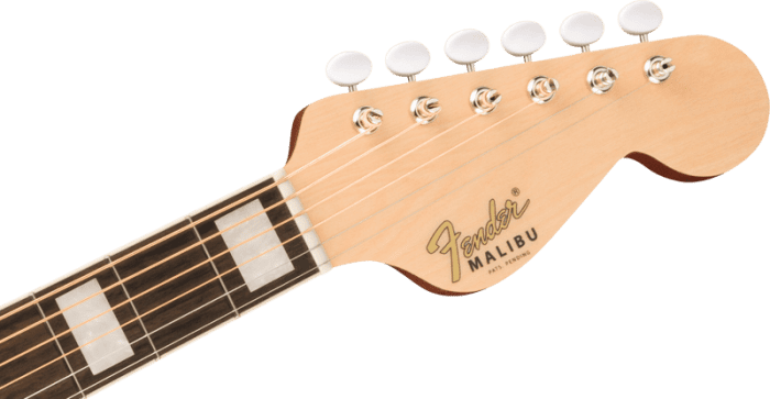 Fender Malibu Vintage, Ovangkol Fingerboard, Gold Pickguard, Aged Natural