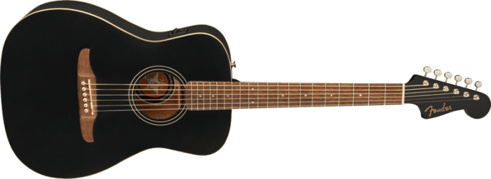 Fender Joe Strummer Campfire, Walnut Fingerboard, Matte Black