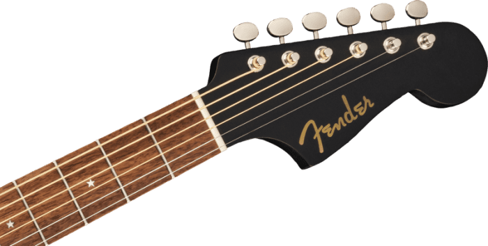 Fender Joe Strummer Campfire, Walnut Fingerboard, Matte Black