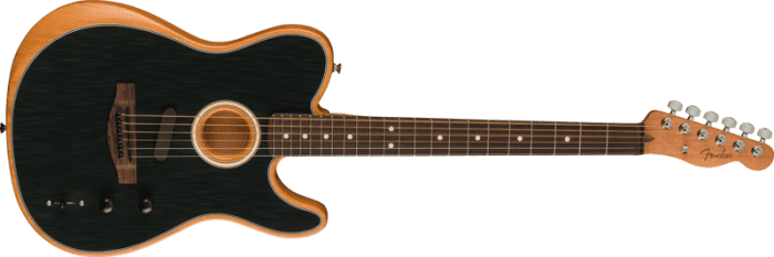 Fender Acoustasonic Player Telecaster, Rosewood Fingerboard, Brushed Black