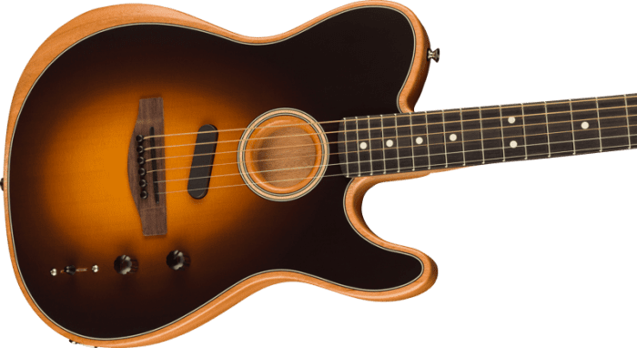 Fender Acoustasonic Player Telecaster, Rosewood Fingerboard, Shadow Burst