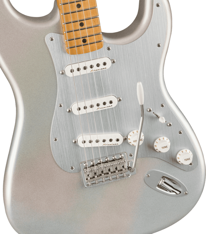 Fender H.E.R. Stratocaster, Maple Fingerboard, Chrome Glow
