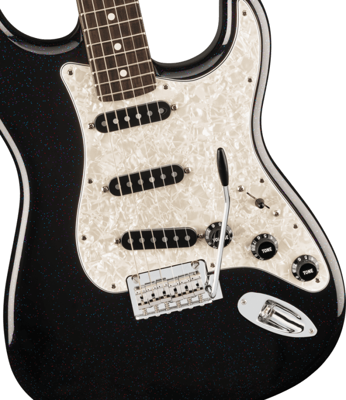 Fender 70Th Anv Plyr Strat Rw Nebnoir rosewood Fingerboard, Nebula Noir