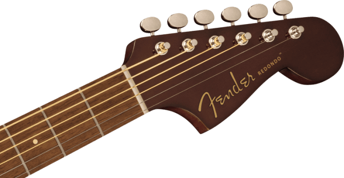 Fender Redondo Player, Walnut Fingerboard, Gold Pickguard, Natural