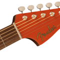 Fender Malibu Player, Walnut Fingerboard, White Pickguard, Fiesta Red
