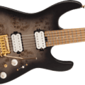 Charvel ProMod DK24 HH 2PT CM Poplar Burl Candy Apple Redamelized MN Transpare