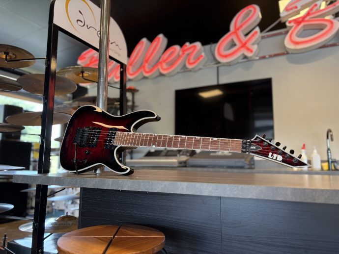 LTD MH-230 QM See Thru Black Cherry Sunburst