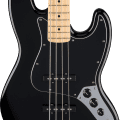 Fender Standard Jazz Bass, Maple Fingerboard, Black Pickguard, Black