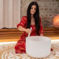 Meinl CSBM16C3 Crystal Singing Bowl 16, 440Hz, Root Chakra E3