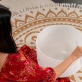 Meinl CSBM16C3 Crystal Singing Bowl 16, 440Hz, Root Chakra E3