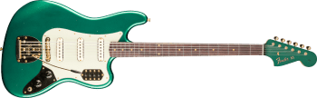 Fender 1966 Bass VI Journeyman Relic with Gold Closet Classic Hardware, Rosewood Fingerboard, Aged British Racing Green