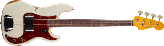 Fender 1960 Precision Bass Relic, Rosewood Fingerboard, Super Faded Aged Olympic White