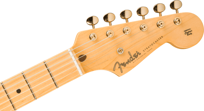 Fender 1955 Stratocaster DLX Closet Classic, 1-Piece Maple Neck, Faded Aged Dirty White Blonde