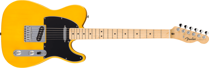 Fender Standard Telecaster, Maple Fingerboard, Black Pickguard, Butterscotch Blonde