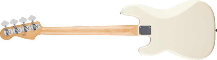 Fender Standard Precision Bass, Maple Fingerboard, Black Pickguard, Olympic White