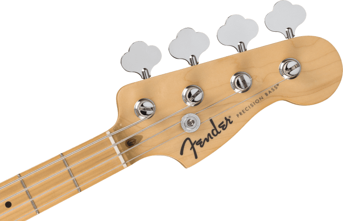 Fender Standard Precision Bass, Maple Fingerboard, Black Pickguard, Olympic White