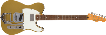 Fender Classic Vibe Custom Telecaster SH with Bigsby, Parchment Pickguard, Aztec Gold