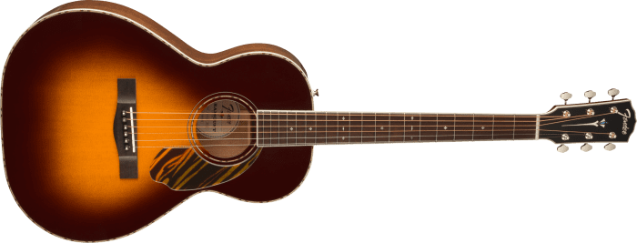 Fender PS-220E Parlor, All Mahogany, Ovangkol Fingerboard, Aged Cognac Burst