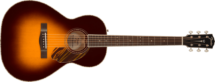 Fender PS-220E Parlor, All Mahogany, Ovangkol Fingerboard, Aged Cognac Burst