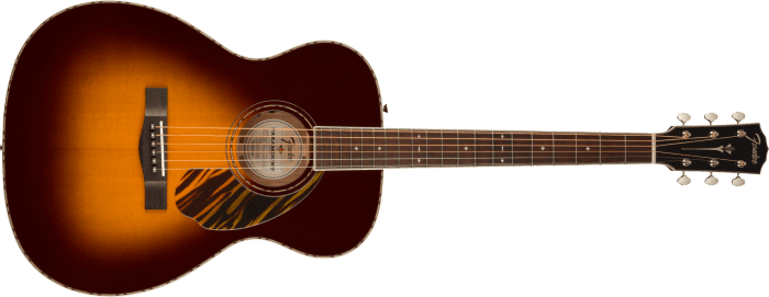 Fender PO-220E Orchestra, Ovangkol Fingerboard, 3-Tone Vintage Sunburst