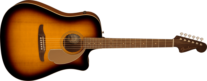 Fender Redondo Player, Walnut Fingerboard, Gold Pickguard, Sunburst