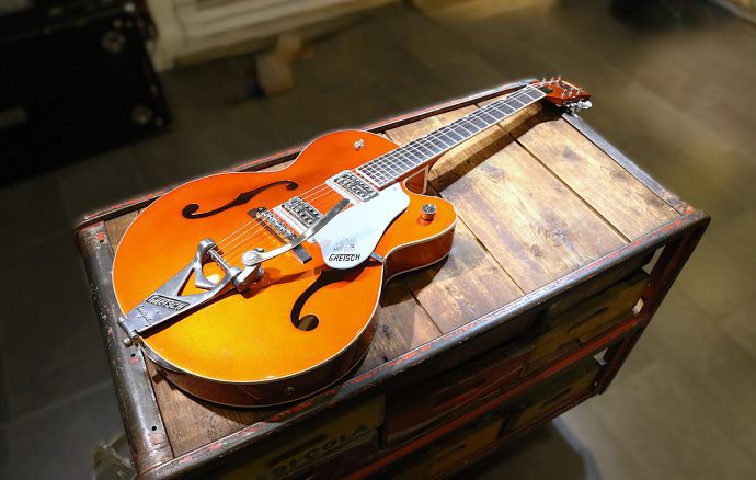 Gretsch G6120SH-T Setzer Hot Rod Tangerine hos Musikbörsen i Göteborg