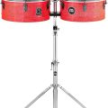 Meinl MR1415 14'' & 15'' Manolito Rodriguez Signature Timbales, Atomic Red